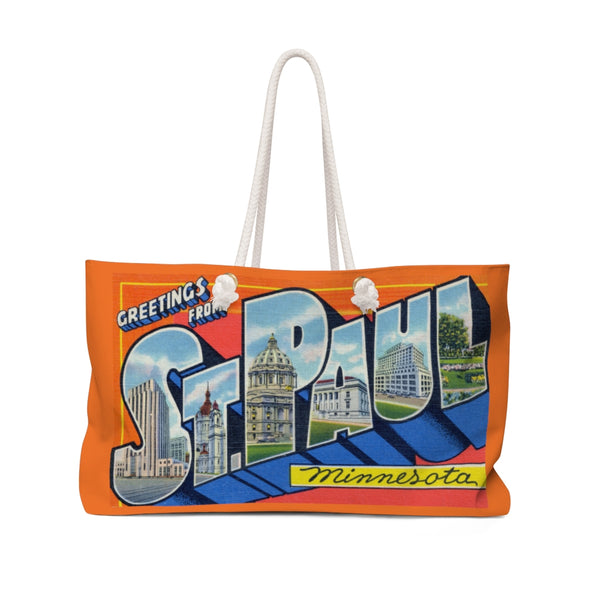 Vintage Greetings from St. Paul Weekender Bag