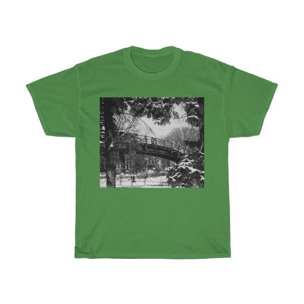 Walkway at U of M Minneapolis 1980 Unisex Heavy Cotton Tee