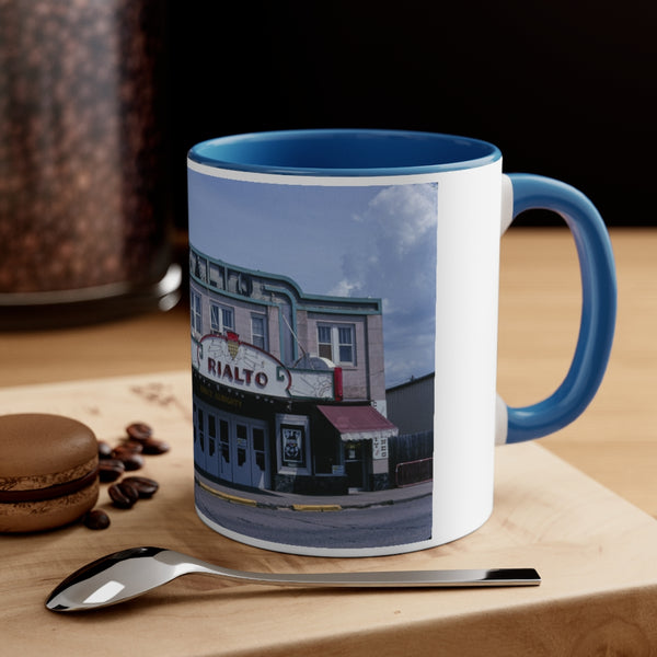 Rialto Theatre in Aitkin Minnesota Accent Coffee Mug, 11oz