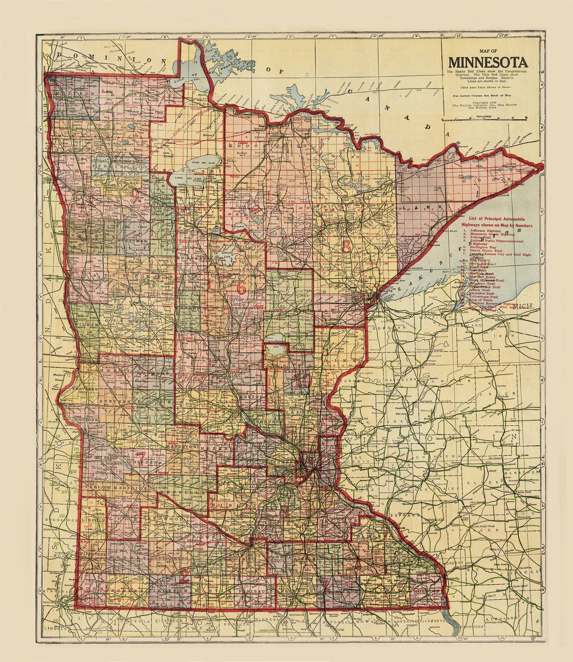 Saint Paul Map Print, Minnesota, USA — Maps As Art