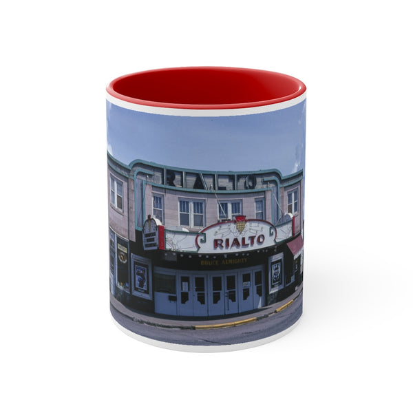 Rialto Theatre in Aitkin Minnesota Accent Coffee Mug, 11oz