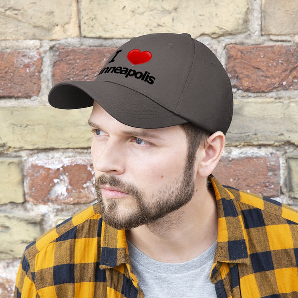 I Love Minneapolis Unisex Twill Hat