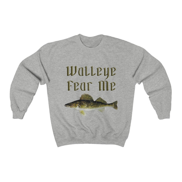 Walleye Fear Me Unisex Heavy Blend™ Crewneck Sweatshirt