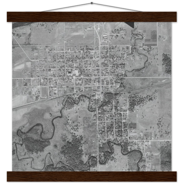 Aerial photo of Aitkin, Minnesota, 1939 Poster & Hanger