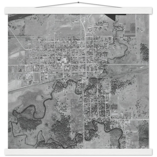 Aerial photo of Aitkin, Minnesota, 1939 Poster & Hanger