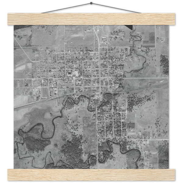 Aerial photo of Aitkin, Minnesota, 1939 Poster & Hanger