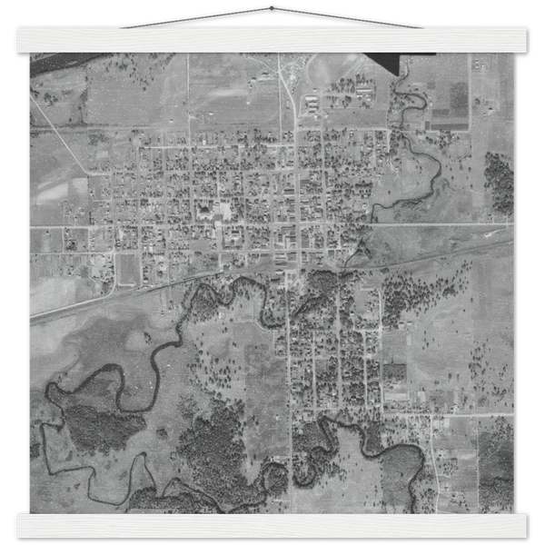 Aerial photo of Aitkin, Minnesota, 1939 Poster & Hanger