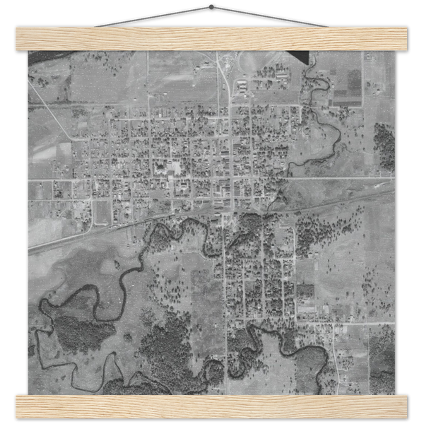 Aerial photo of Aitkin, Minnesota, 1939 Poster & Hanger