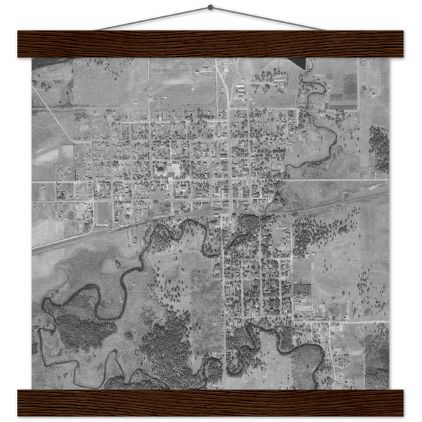 Aerial photo of Aitkin, Minnesota, 1939 Poster & Hanger