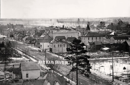 Birds-eye view, Aitkin, Minnesota, 1909 Print