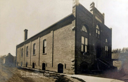 City Hall, Heron Lake, Minnesota, 1910, Print