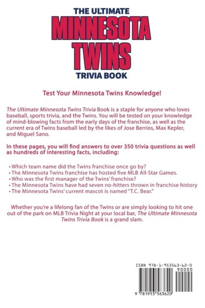 The Ultimate Minnesota Twins Trivia Book: A Collection of Amazing Trivia Quizzes and Fun Facts for Die-Hard Twins Fans! - Image 3