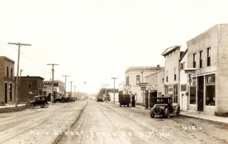 Eagle Bend, Minnesota Street Scene 1928