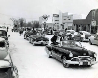 Parade in Warba Minnesota in the 1950s