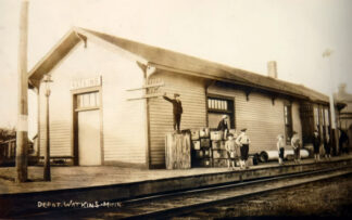 Railroad Depot, Watkins, Minnesota, 1910s Print